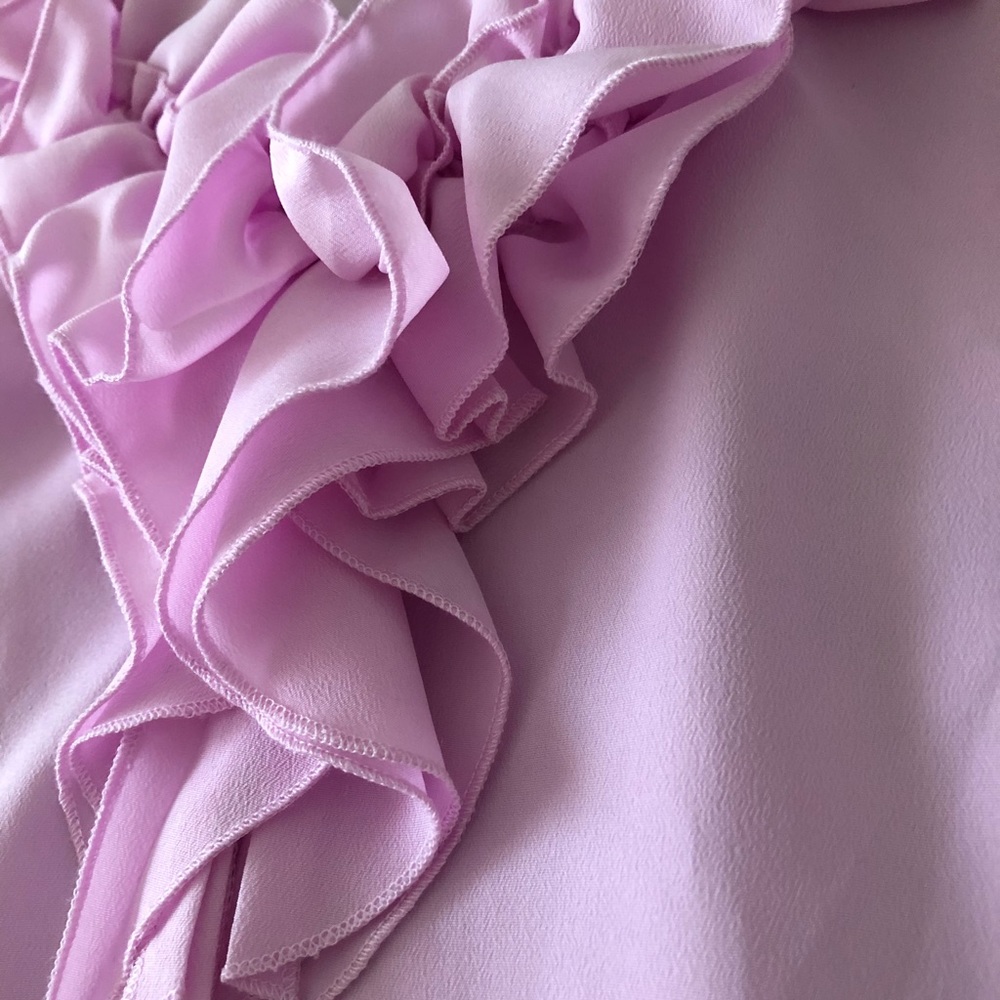 Pink frilly tank top! - Picture 2 of 2